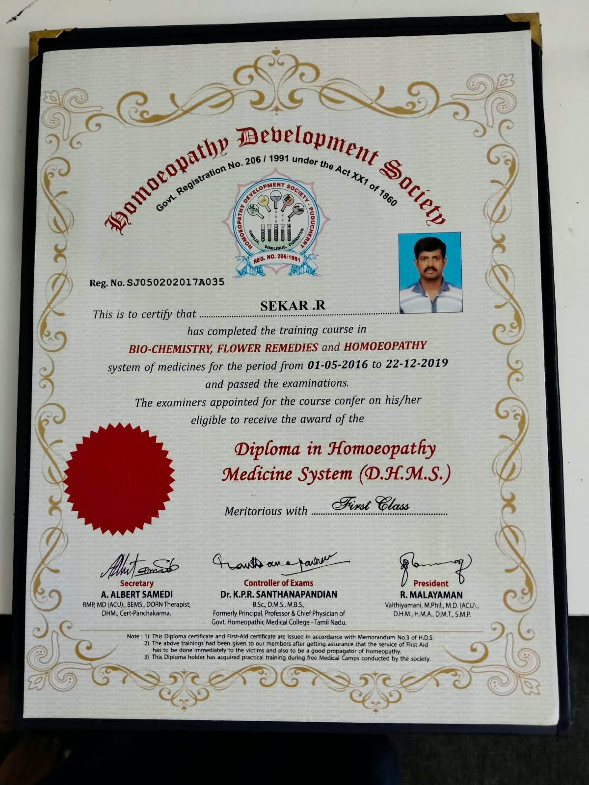 Certificate of Registration